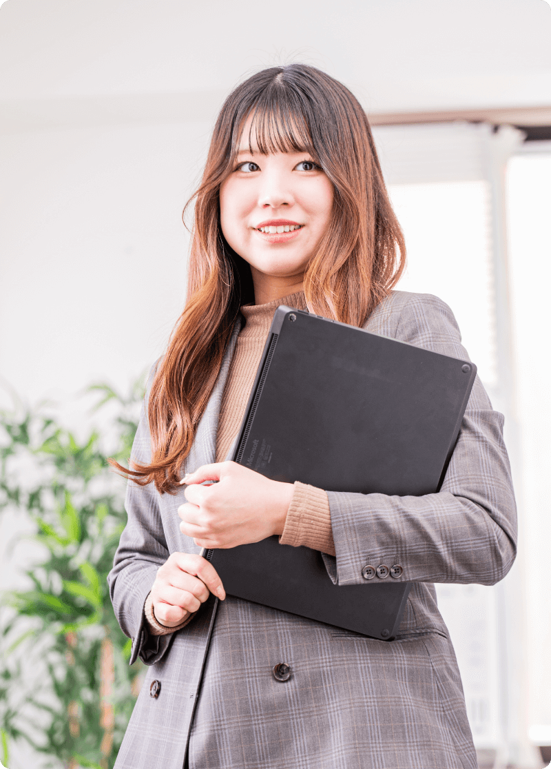笑顔の社員